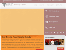 Tablet Screenshot of ercotravels.com